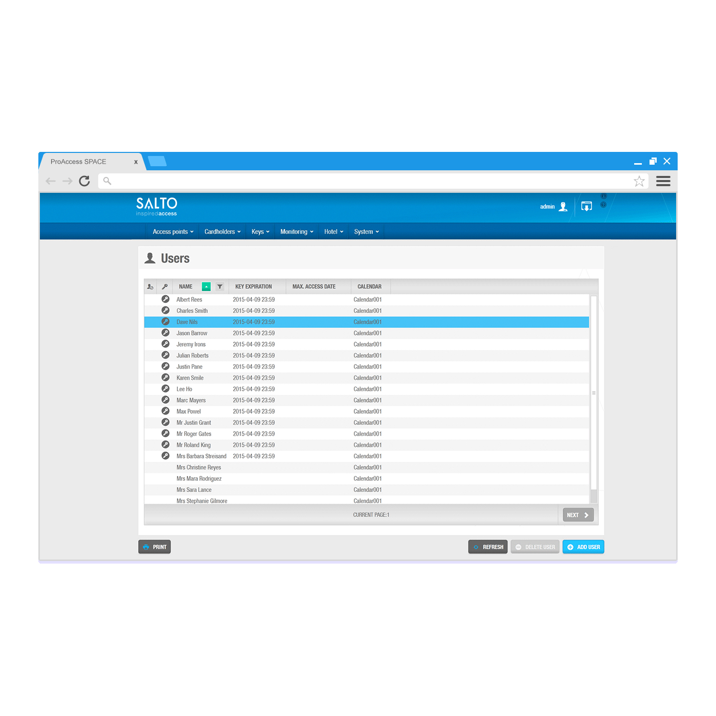 SALTO - ProAccess SPACE Software - Demo-Modul - SPADEMO