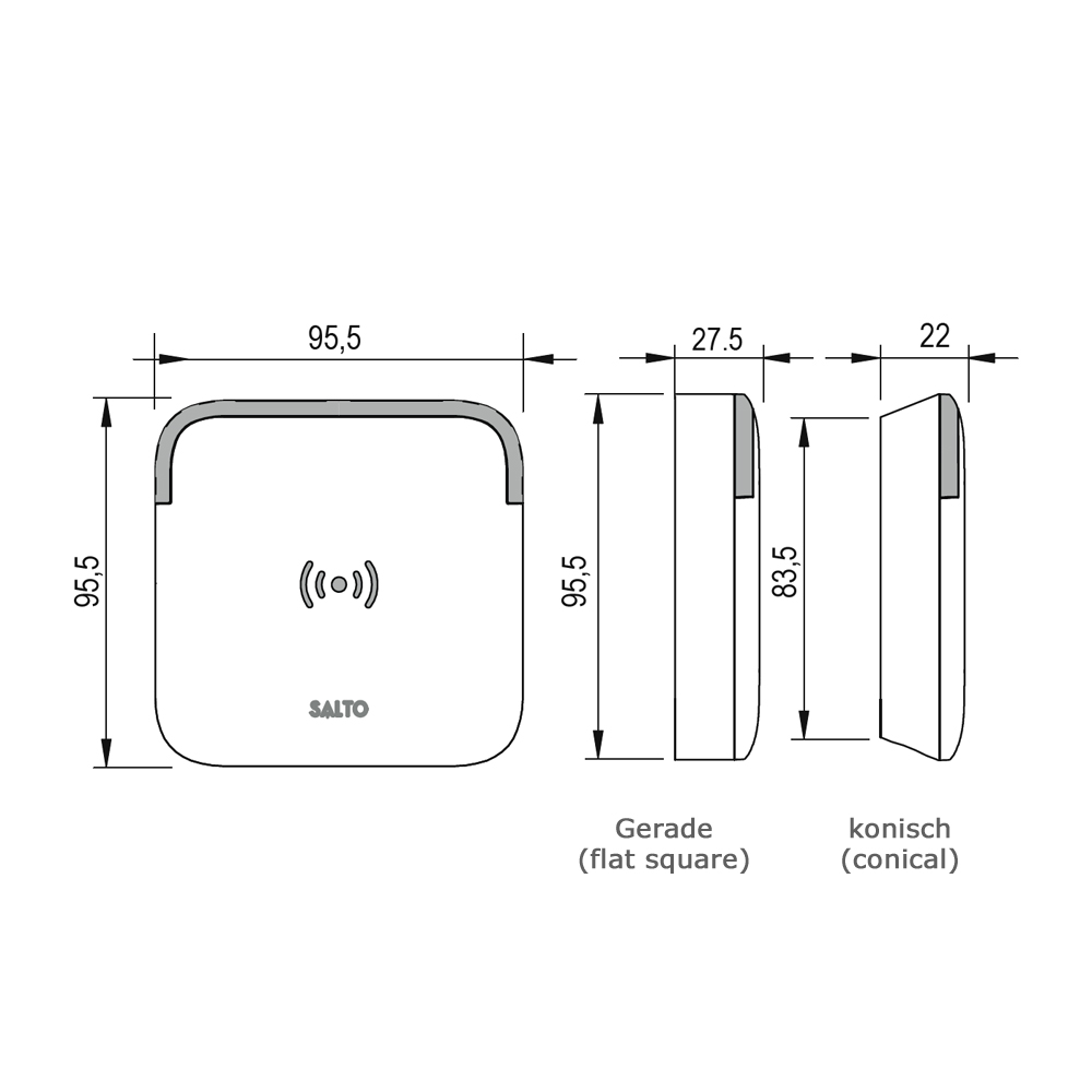 SALTO - XS4 2.0 wall reader Proximity