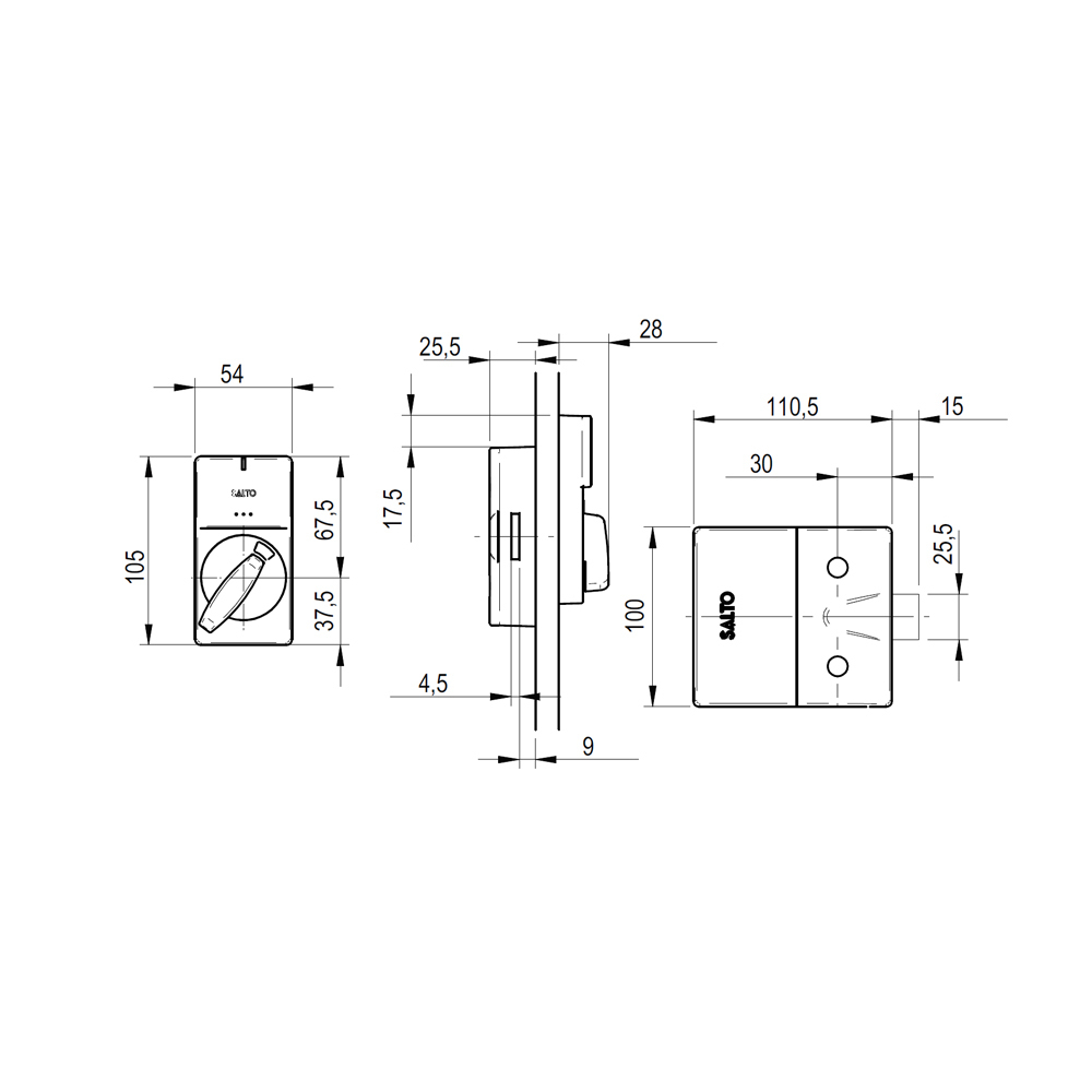 SALTO - XS4 Locker lock - BLE MIFARE/DESFire