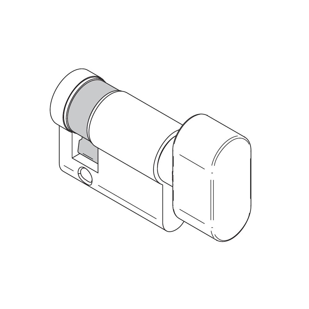 SALTO XS4 - Knob half cylinder