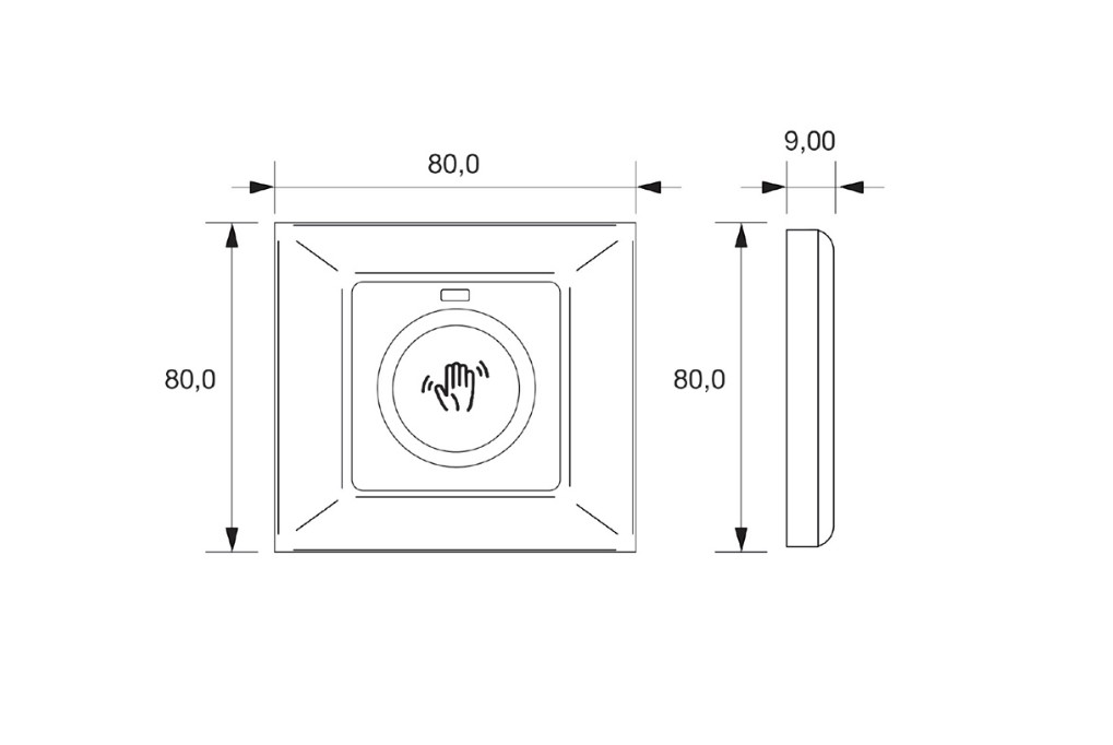 SALTO - WAVE XS touchless button