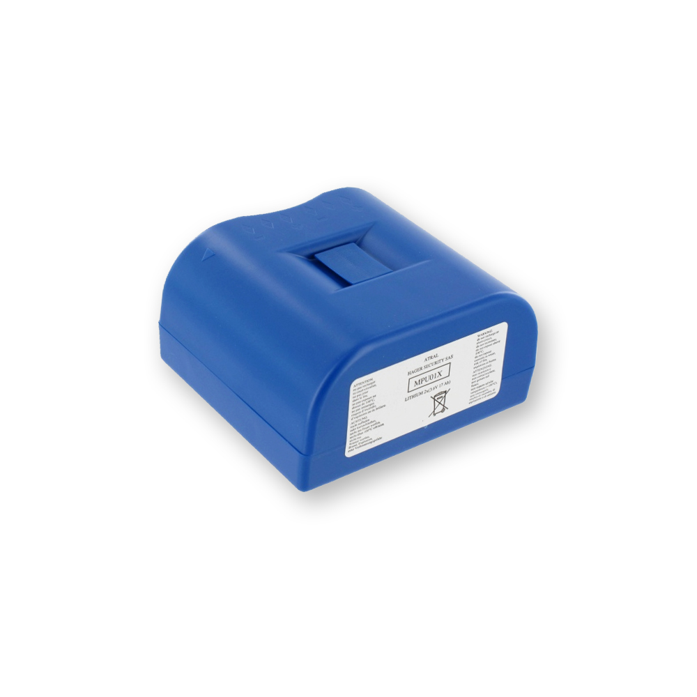MPU01X - Lithium-Batterie 2 x 3,6 V / 17 Ah - Original Daitem Atral