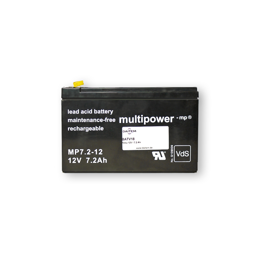 BATV18 - Akku 12 V / 7,2 Ah - Original Daitem Atral