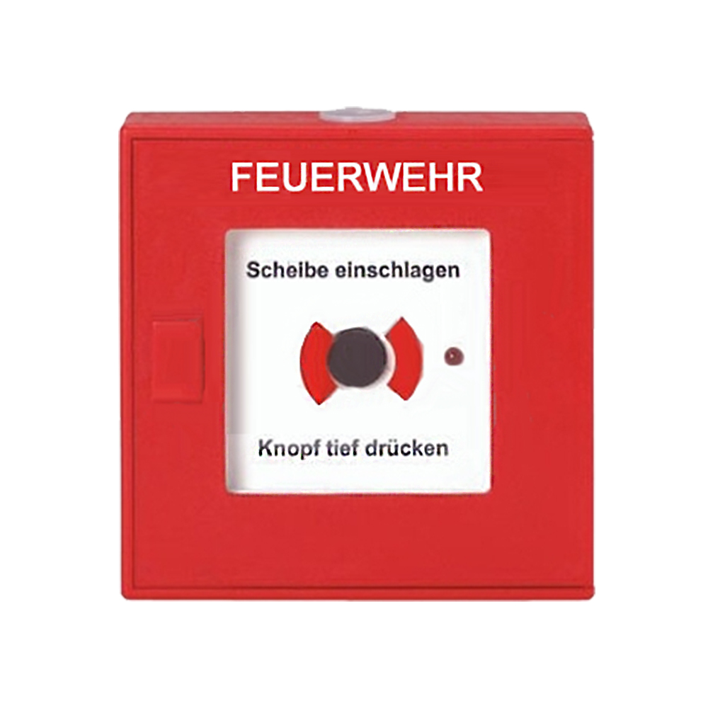 Daitem D24 - Funk-Druckknopfmelder - Feuerwehralarm - rot - 153-27D
