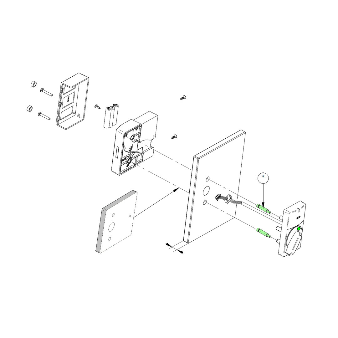 SALTO - Bolt enlargeres for XS4 locker