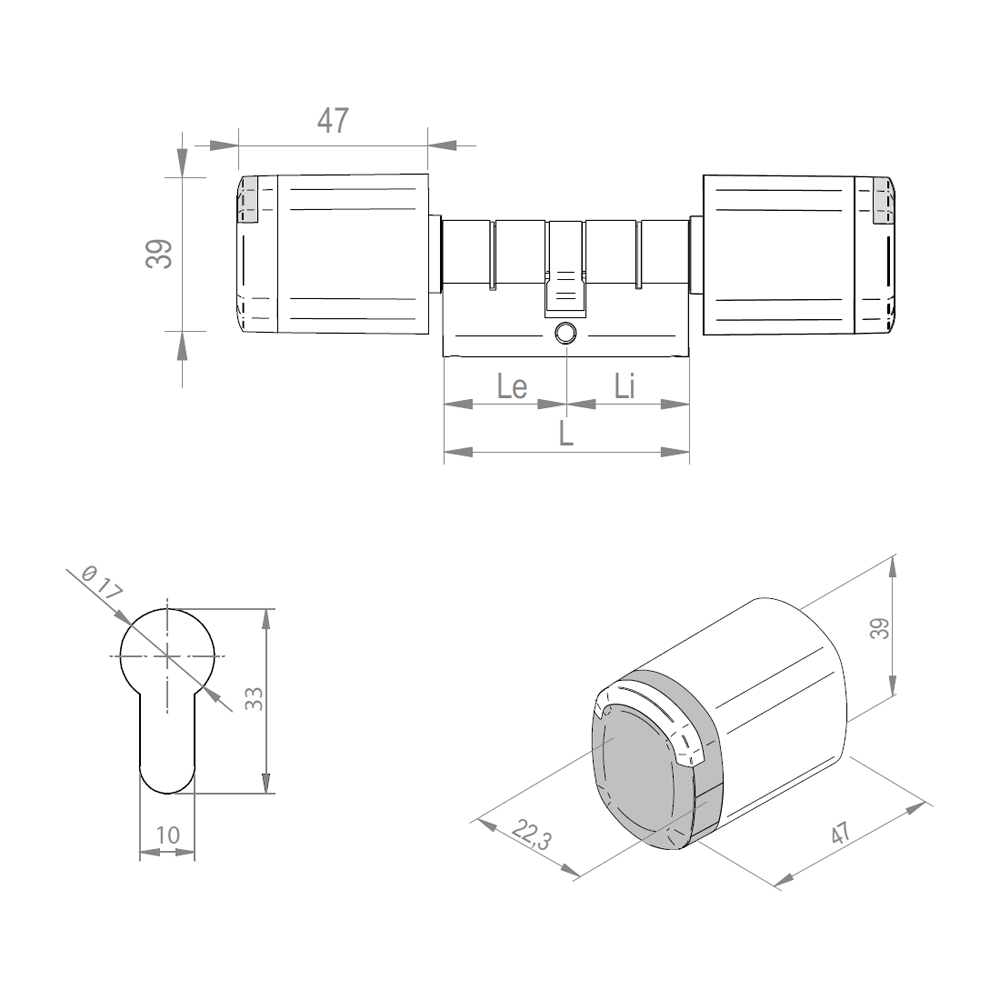 SALTO - XS4 Neo double cylinder - Configurator