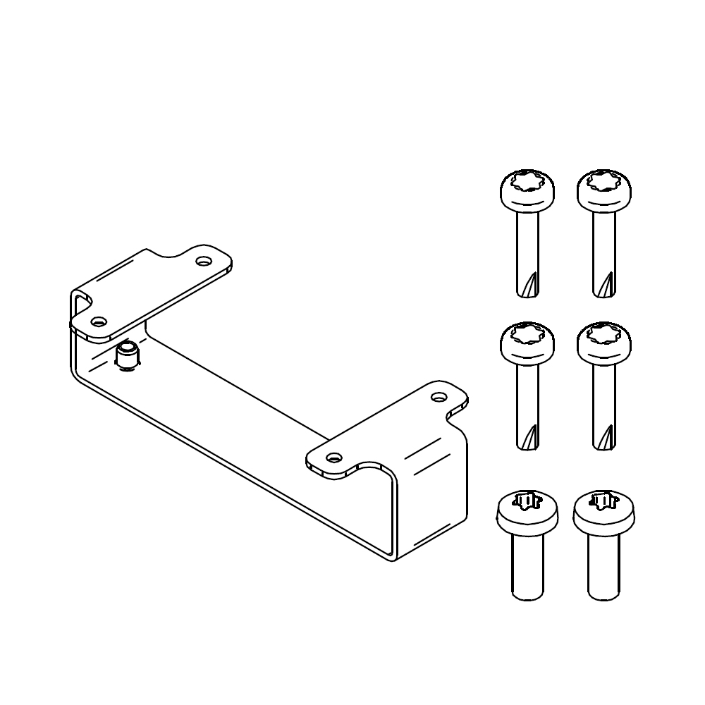 SALTO KS - IQ 2.0 Bracket for metal surfaces