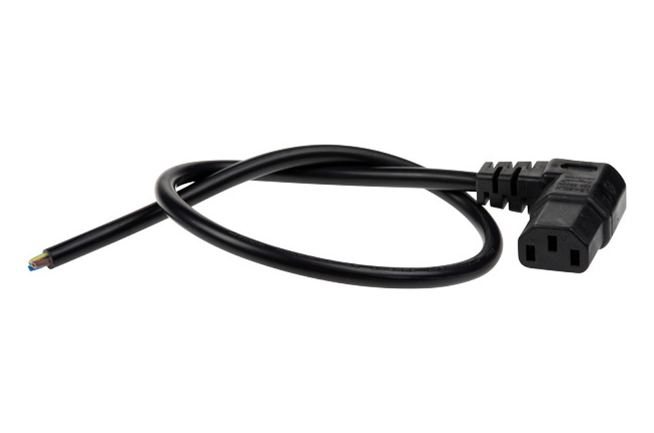 Axis - MAINS CABLE ANGL C13-OPN 0.5M | Digital Key World