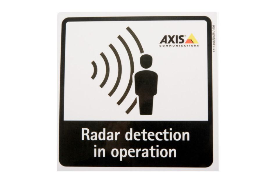 Axis - RADAR DETECTION STICKER EN 10P | Digital Key World