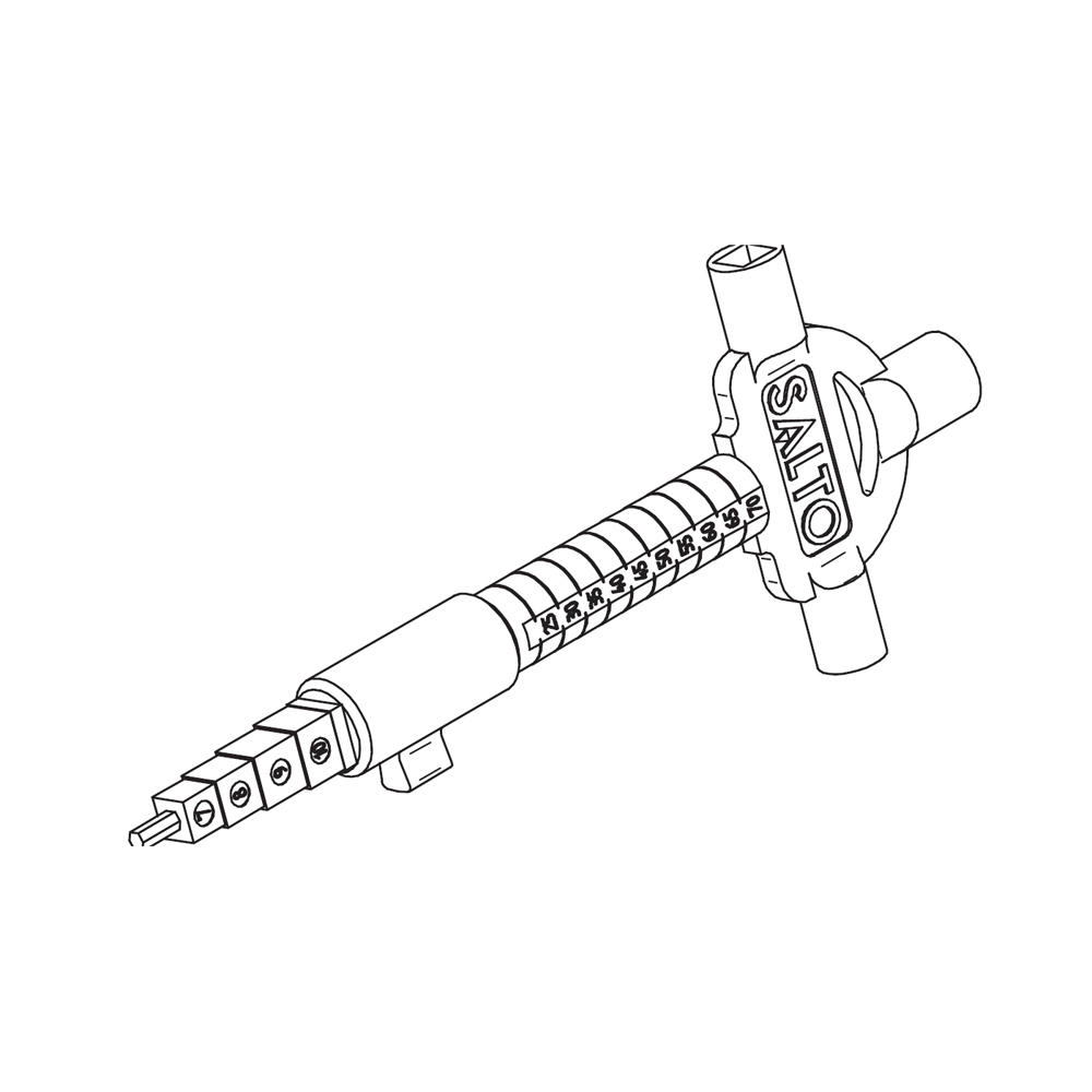 SALTO - Euro cylinder measuring key (PZ)