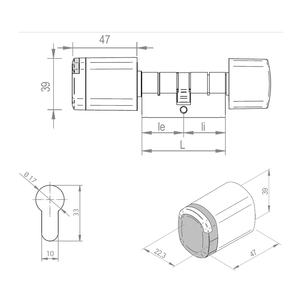SALTO - XS4 Neo knob cylinder - Configurator