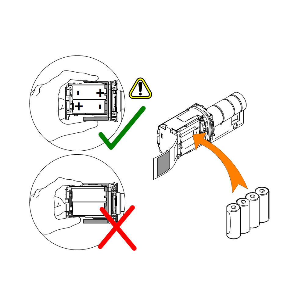 SALTO - LR1 Alkaline-Batterien für SALTO Neo Zylinder - SP01926-5