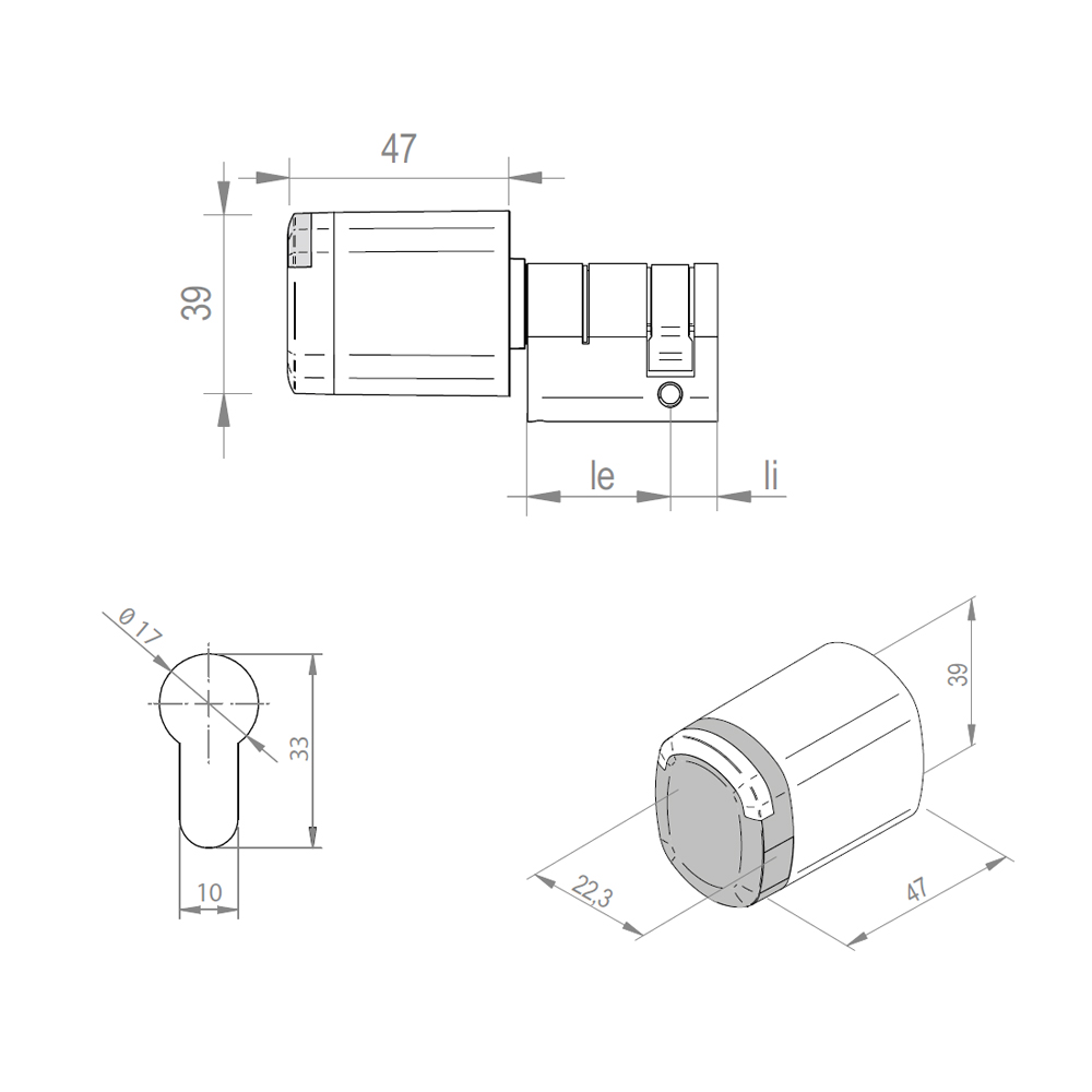 SALTO - XS4 Neo half cylinder - Configurator
