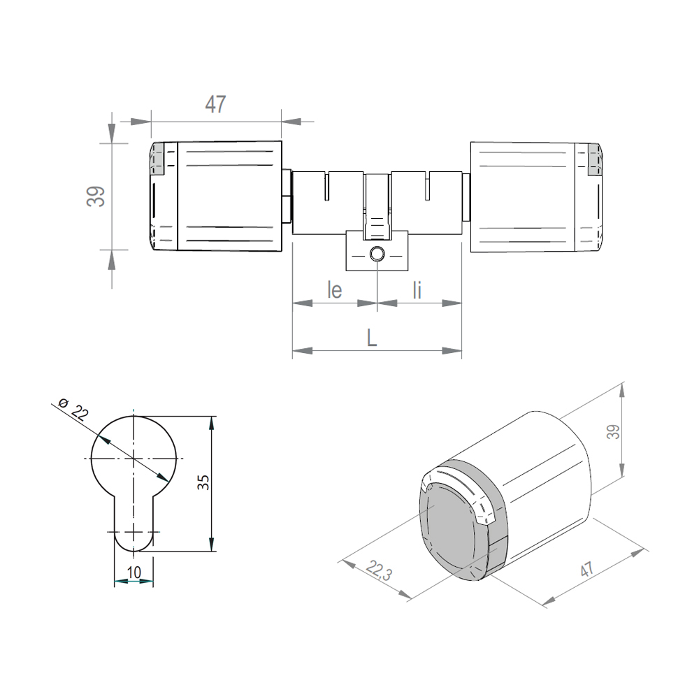 SALTO - XS4 Neo double cylinder - Configurator