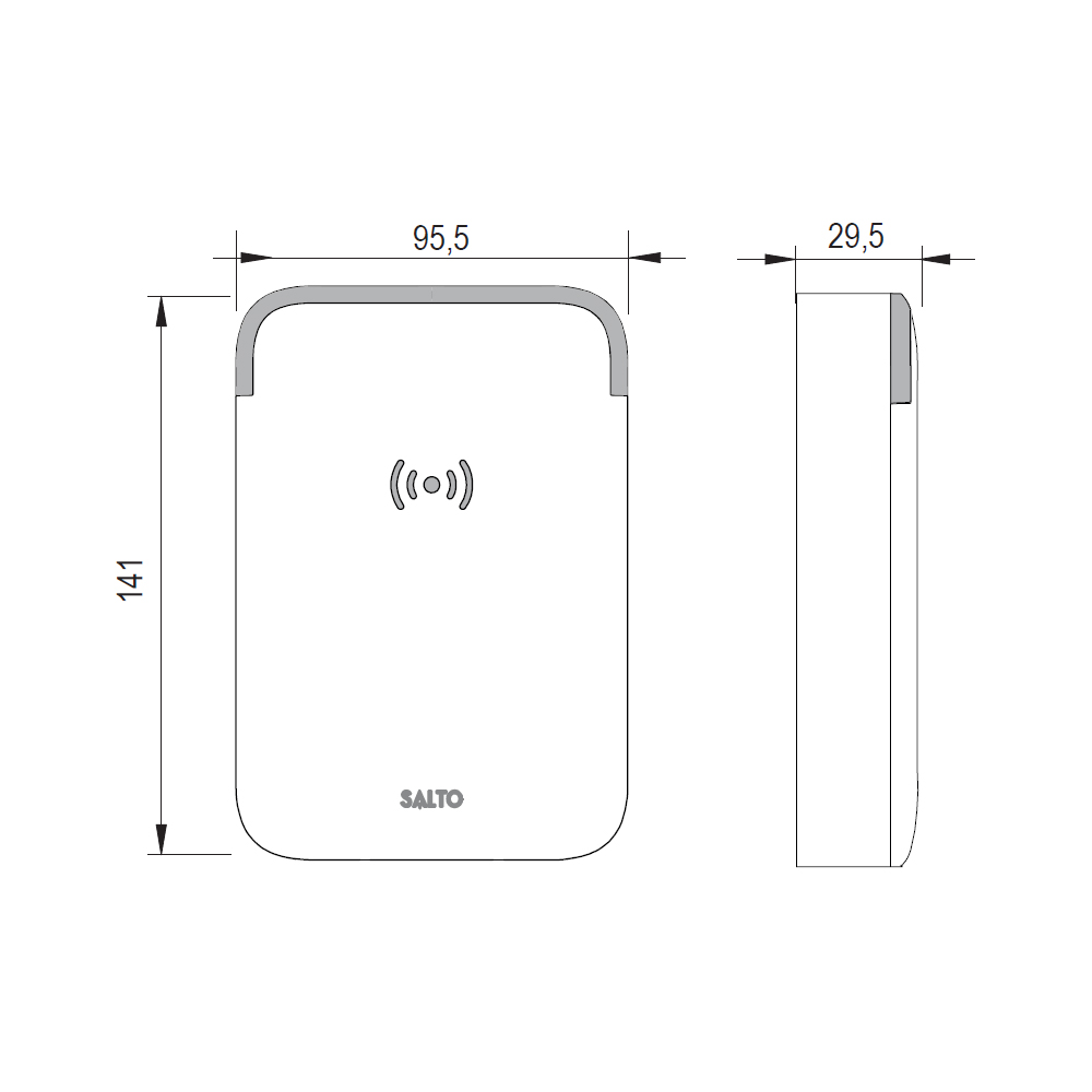 SALTO - XS4 2.0 wall reader Proximity - ANSI