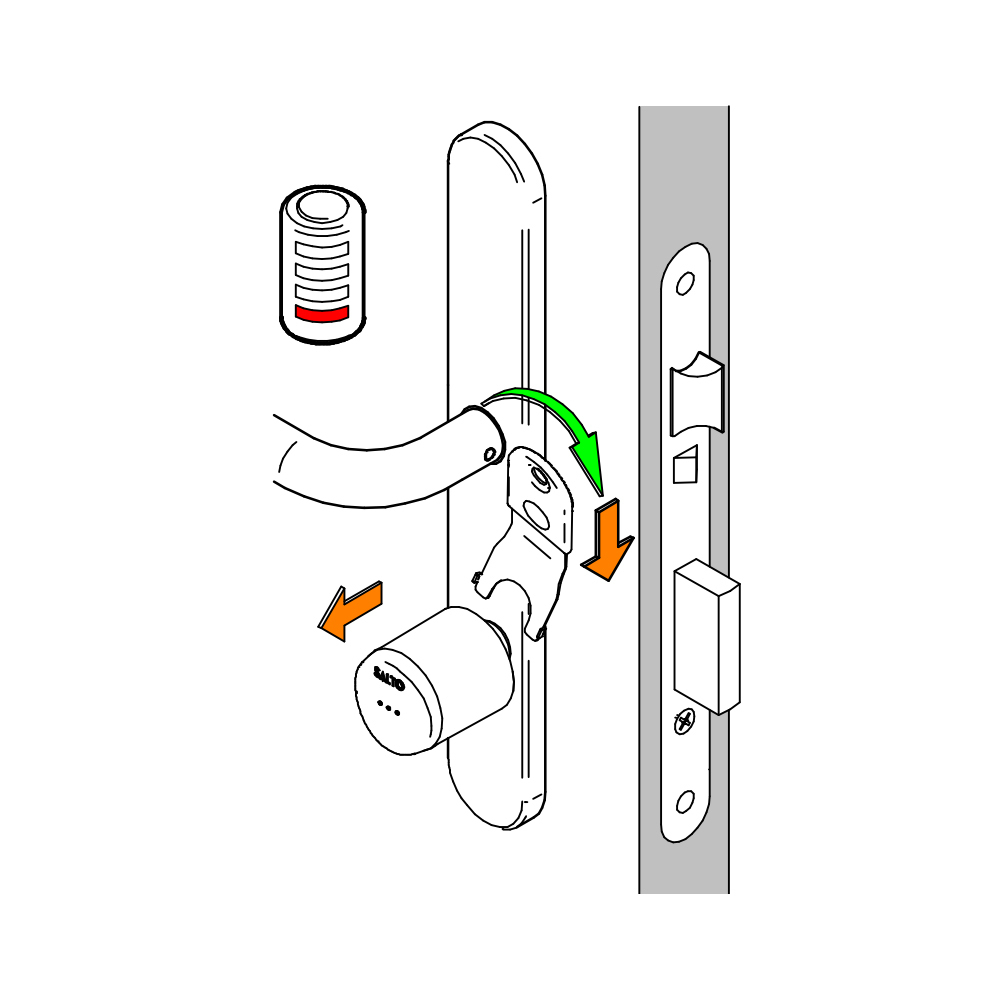 SALTO - Schlüssel für abnehmbaren Knauf - SP220764